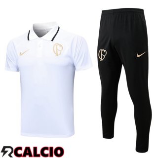 Maglia Polo Corinthians + Pantaloni Bianco 2023/2024