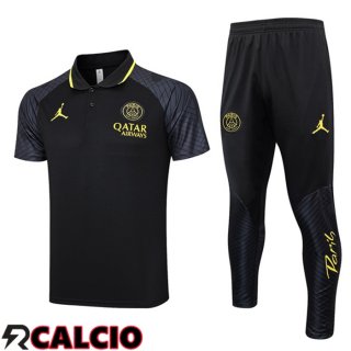 Maglia Polo Paris PSG + Pantaloni Nero 2023/2024