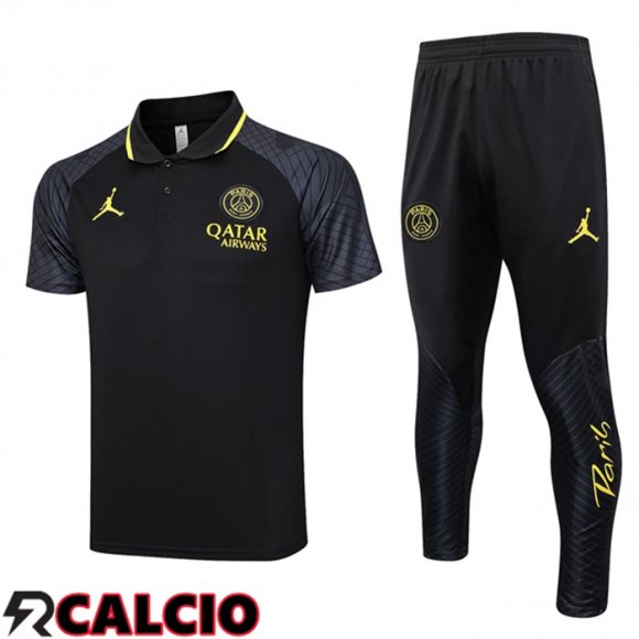 Maglia Polo Paris PSG + Pantaloni Nero 2023/2024