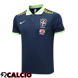 Maglia Polo Brasile Blu Reale 2023/2024
