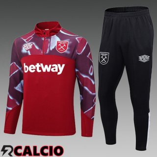 Insieme Tuta Calcio West Ham Bambino Rosso 2023/2024
