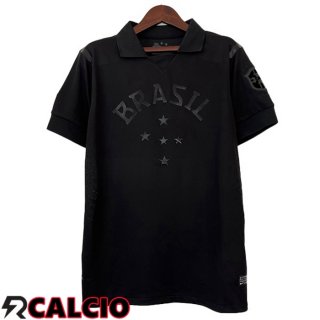 Terza Maglia Brasile Retro Nero 2013-2014