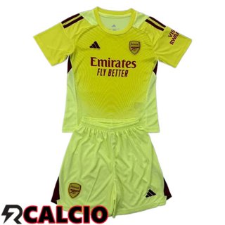 Maglia Arsenal Bambino Portiere Giallo 2025/2026