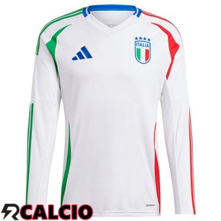 Maglie Calcio Italia Seconda Manica Lunga UEFA Euro 2024