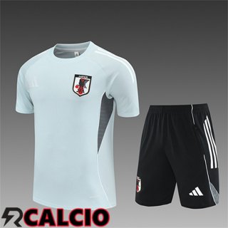 Insieme T Shirt Allenamento Giappone Bambino Grigio Chiaro 2025/2026
