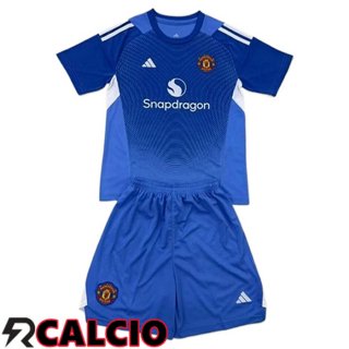 Maglia Manchester United Bambino Portiere Blu 2025/2026