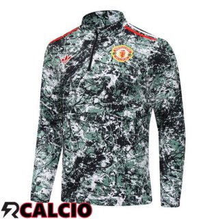 Felpa Allenamento Manchester United Verde 2024/2025