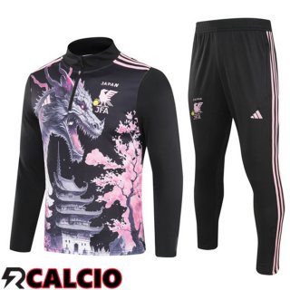 Insieme Tuta Calcio Giappone Nero 2024/2025