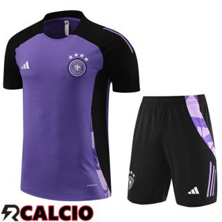 T Shirt Allenamento Germania + Pantaloncini Viola 2024/2025