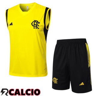 Canotta Allenamento Flamengo + Pantaloncini Giallo 2024/2025