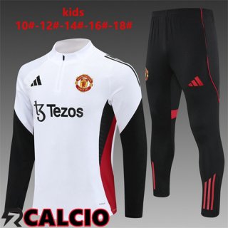 Insieme Tuta Calcio Manchester United Bambino Bianco 2025/2026