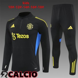 Insieme Tuta Calcio Manchester United Bambino Nero 2025/2026