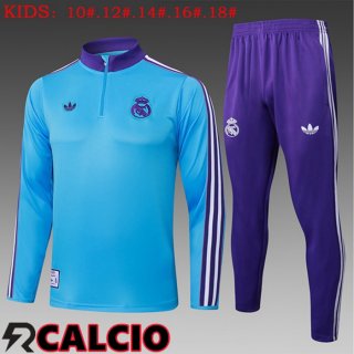 Insieme Tuta Calcio Real Madrid Bambino Blu 2025/2026