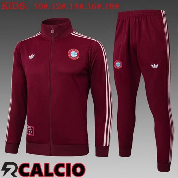 Insieme Tuta Calcio - Giacca Bayern Monaco Bambino Marrone 2025/2026