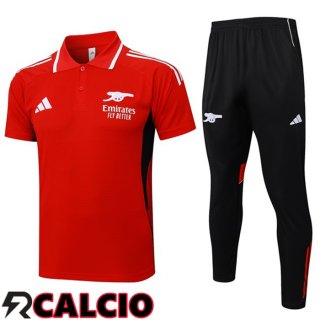 Insieme Polo Arsenal + Pantaloni Rosso 2025/2026