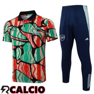 Insieme Polo Arsenal + Pantaloni Rosso Verde 2025/2026