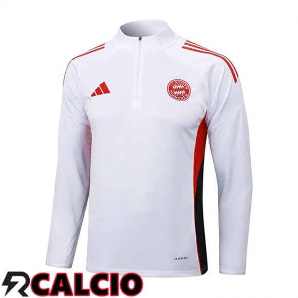 Felpa Allenamento Bayern Monaco Bianco 2025/2026
