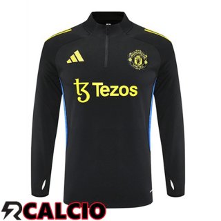 Felpa Allenamento Manchester United Nero 2025/2026