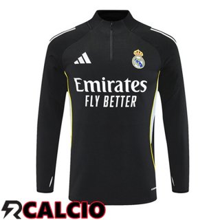Felpa Allenamento Real Madrid Nero 2025/2026