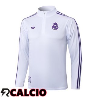 Felpa Allenamento Real Madrid Bianco 2025/2026