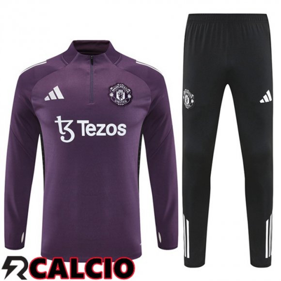 Insieme Tuta Calcio Manchester United Viola 2025/2026