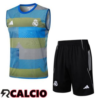 Canotta Allenamento Real Madrid + Pantaloncini Blu 2025/2026