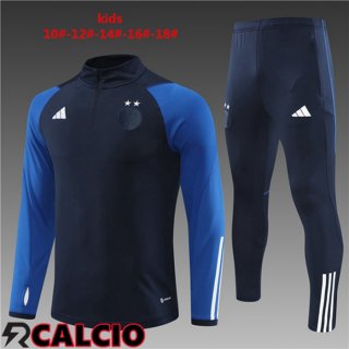 Insieme Tuta Calcio Algeria Bambino Blu Reale 2023/2024