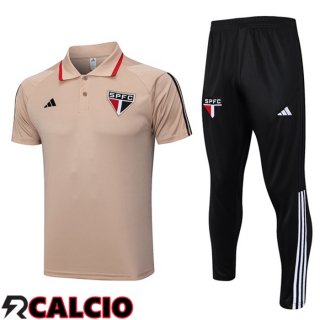 Maglia Polo Sao Paulo FC + Pantaloni Marrone 2023/2024