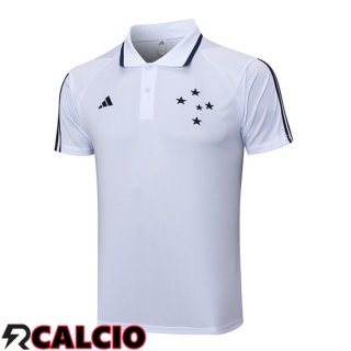 Maglia Polo Cruzeiro EC Bianco 2023/2024