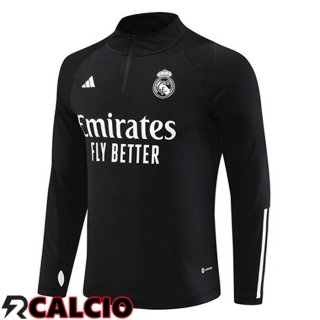 Felpa Allenamento Real Madrid Nero 2023/2024
