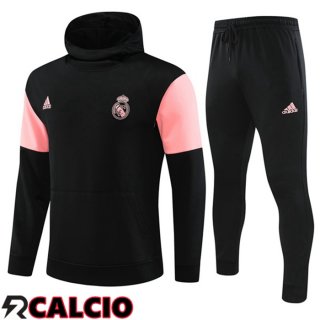 Insieme Con Cappuccio Tuta Real Madrid Nero 2023/2024