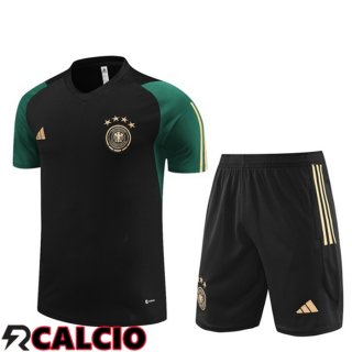 T Shirt Allenamento Germania + Pantaloncini Nero 2023/2024