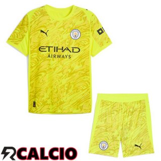 Maglia Manchester City Bambino Portiere Giallo 2025/2026