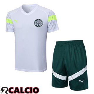 T Shirt Allenamento Palmeiras + Pantaloncini Bianco 2023/2024