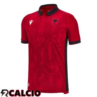Maglie Calcio Albania Prima Rosso UEFA Euro 2024