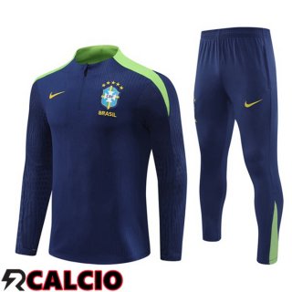Insieme Tuta Calcio Brasile Blu Reale 2024/2025