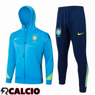 Tuta Calcio - Giacca A Vento Brasile Blu 2024/2025