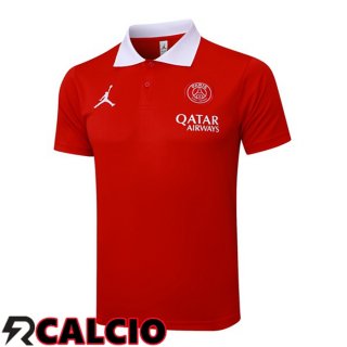 Maglia Polo Jordan Paris PSG Rosso 2025/2026