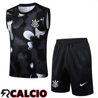 Canotta Allenamento Corinthians + Pantaloncini Nero 2025/2026