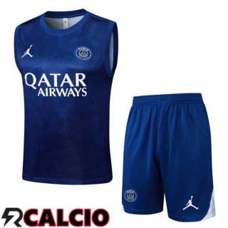 Canotta Allenamento Jordan Paris PSG + Pantaloncini Blu Reale 2025/2026