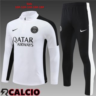 Insieme Tuta Calcio Paris PSG Bambino Bianco 2023/2024