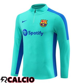 Felpa Allenamento FC Barcellona Cyan 2023/2024