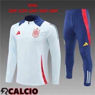 Insieme Tuta Calcio Spagna Bambino Bianco 2024/2025