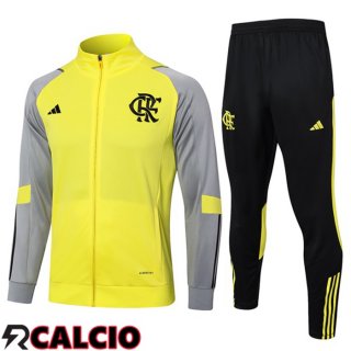 Insieme Tuta Calcio - Giacca Flamengo Giallo 2024/2025