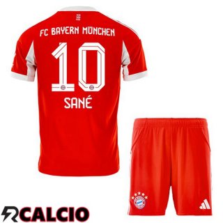 Maglie Calcio Bayern Monaco (Sané 10) Bambino Prima Rosso 2025/2026