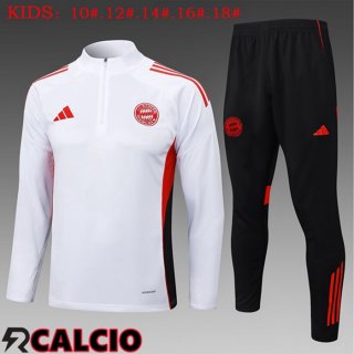 Insieme Tuta Calcio Bayern Monaco Bambino Bianco 2025/2026