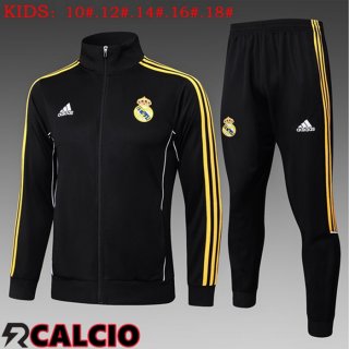 Insieme Tuta Calcio - Giacca Real Madrid Bambino Nero 2025/2026
