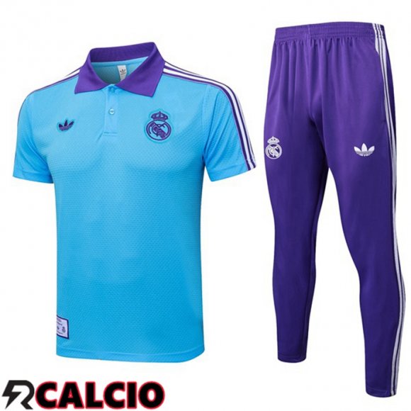 Insieme Polo Real Madrid + Pantaloni Blu 2025/2026