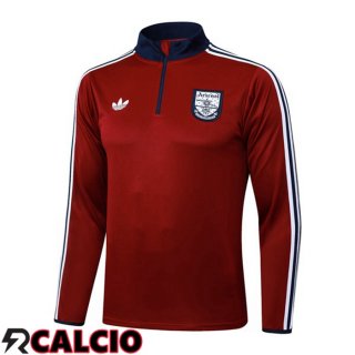 Felpa Allenamento Arsenal Rosso 2025/2026