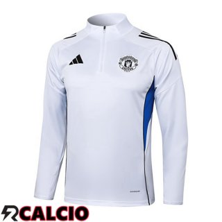 Felpa Allenamento Manchester United Bianco 2025/2026